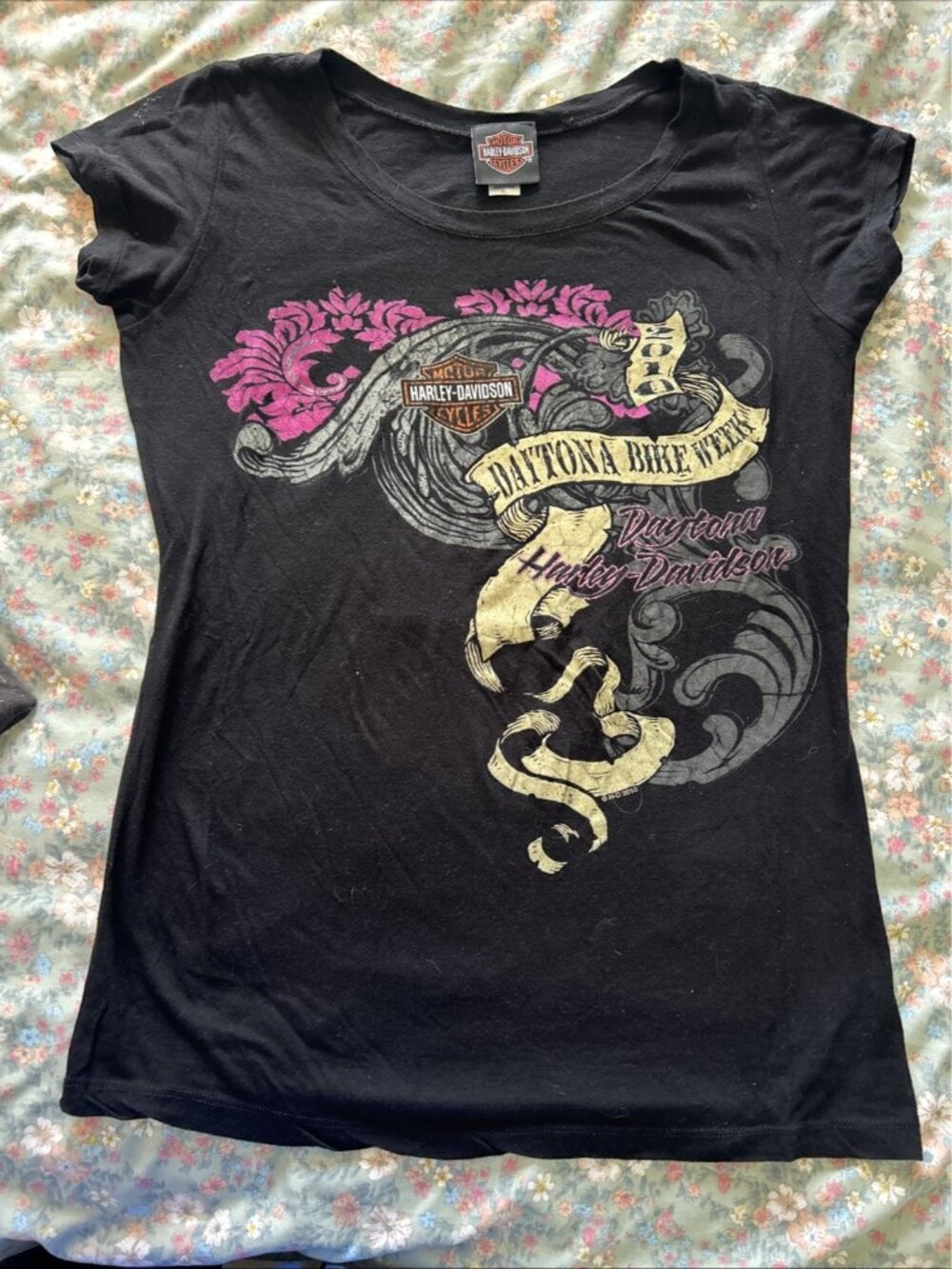 Lot 6 Harley-Davidson Women's Graphic T-Shirts Dealer WV FL  Sz L XL Tank - Picture 14 of 16